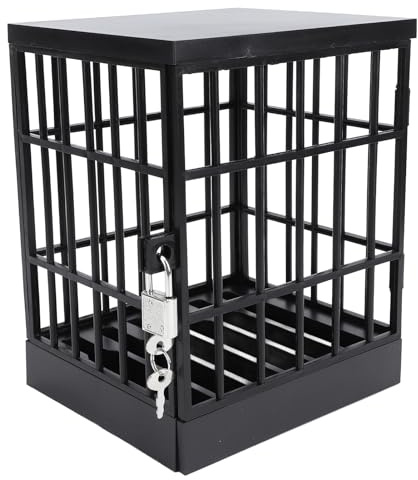 Nurnesy Cárcel de teléfono móvil con cerradura y llave, caja de bloqueo de teléfono móvil, cárcel, seguro, soporte para smartphone, soporte, aula, hogar, mesa, oficina,