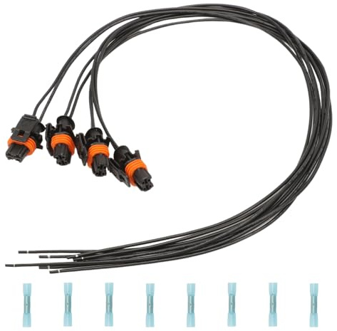 Anlseiod Injektor Kabelbaum für Jumper Ducato Fiesta MK6 Focus MK2 Focus MK3 Galaxy WA6 B Max C-Max cmax Scudo kabel injektor Einspritzdüse Stecker Kabelbaum Reparatursatz Kabelsatz