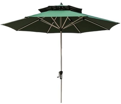 DGSYUAN Sonnenschirm Im Freien Sonnenschirm Für Den Außenbereich, Tragbar, Strandschirm, Tisch, Marktschirm Für Den Garten Ohne Sockel Gartenschirm(Grün)