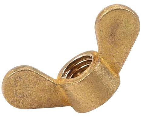 Flügelmutter, 10 Stück Messing-Schmetterlingsmutter M3 M4 M5 M6 M8 M10 M12 Handfeste Flügelmuttern(M8)