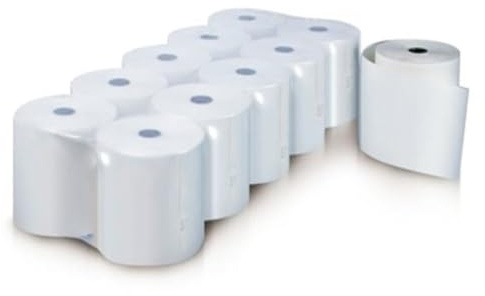 10/20/50 Rotoli Termici mm 57 x 45 metri Omologati per Registratore di Cassa bpa free rotoli termica fiscale rotolini cassa (20 Rotoli)