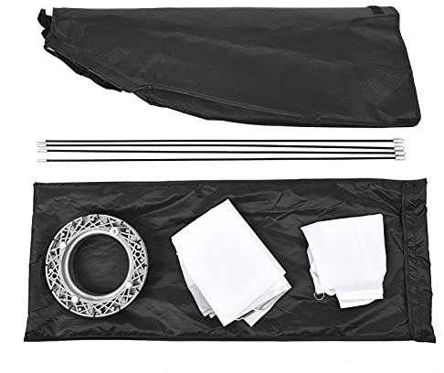 Qukaim Softbox rettangolare, 60 x 90 cm, professionale, portatile, per fotografie, con supporto Bowens, include custodia per riprese video in diretta e ritratti