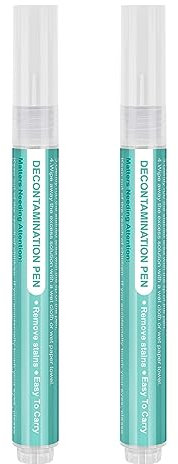 DEKKRYNFV Portable Decontamination Pen Cleaner Oil Stain Cleaning Pen Brush Rub Wipe Fabric Cloth Stain Remover Pen