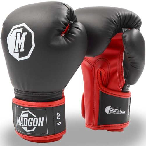 MADGON Barnboxningshandskar 4 oz 203 ml – högkvalitativa träningshandskar för pojkar och flickor – boxning, kickboxning, muay thai & kampsport