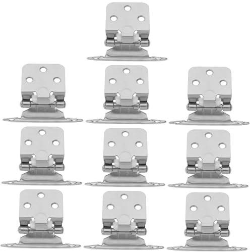 Angoily 10piezas Bisagras Para Puertas De Gabinete De Cierre Suave Accesorios De Hierro Para Gabinetes De Cocina Para Armarios De Cocina