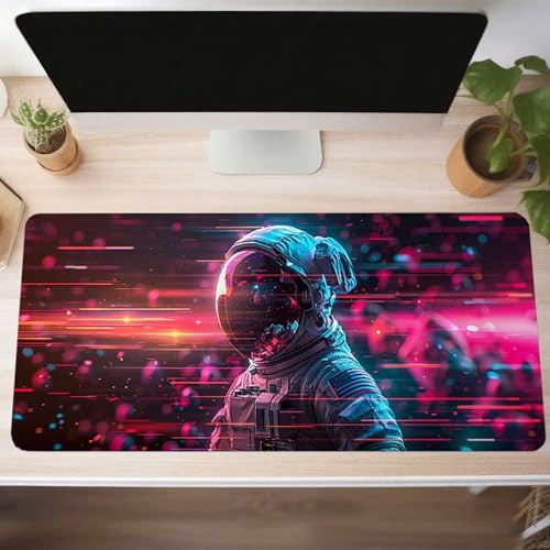 Mouse Mat, Gaming Mouse Pad Dragon 1600x800x3 mm Large Mause Mat Blue Desk Pad, Non-Slip Rubber Base Desk Accessories, Waterproof, Stitched Edges Mausepad, Improved Precision and Speed PjY1536 O-W