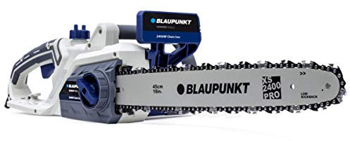 Blaupunkt outils de jardinage, tronçonneuse électrique CS4000–2400 W – Lame Oregon de 44 cm – Outil SDS gratuit – Frein de chaîne automatique