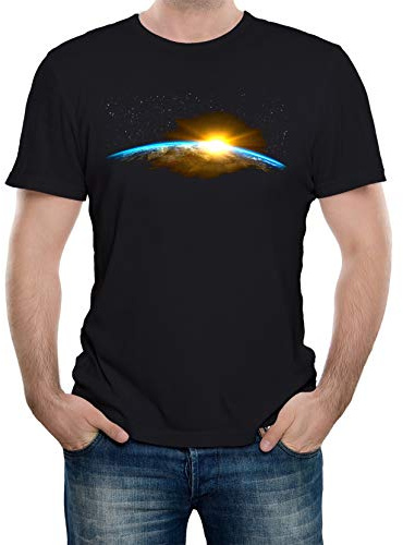 Reality Glitch Men's A New Dawn Funny Science Space T-Shirt