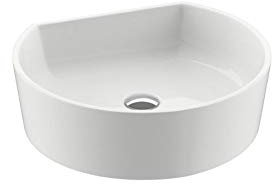 RAVAK Design Waschbecken | Aufsatzwaschbecken | Rund Waschtisch | Handwaschbecken Moon 1C