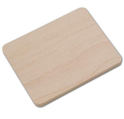 Hofmeister Wooden Coasters, 10 cm, Decorative Coasters for Glasses and Raclette Pans, Prevents Stains, Heat Resistant Beech Board from Europe, Pack of 8