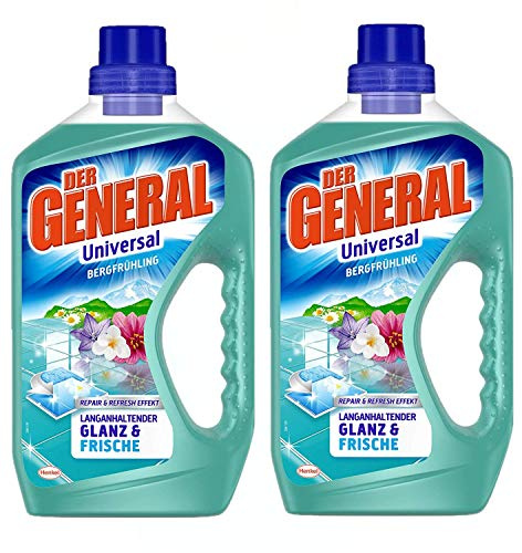 General Universal bergvår, universalrengörare, 2 x 750 ml, universalrengöring för hygienisk renlighet