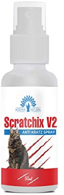 ADEMA NATURAL® SCRATCHIX V2 - Anti Kratz Spray, Mittel gegen Kratzen, für Innen, Außen, Möbeln Textilien, Teppich, Vorhänge, 50ml Inhalt | für Innen, Außen, Möbeln Textilien, Teppich, Vorhänge, 50ml Inhalt