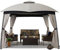 FAB BASED Pavillon Wasserdicht Stabil Winterfest,Garten Pavillion,Plane Gartenpavillon,Metallrahmen Pavillon,Patio Gazebo (Grau, 3X3.65M)