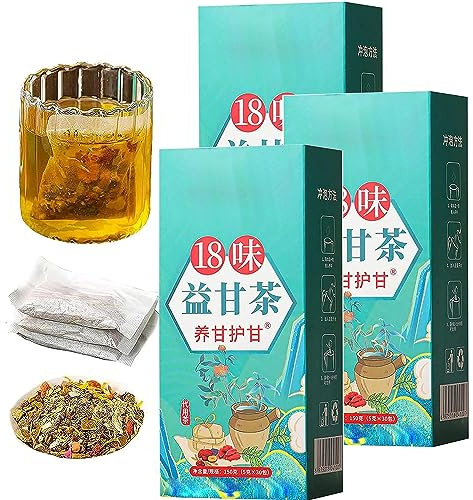 18 Flavors Liver Care Tea,18 Flavors of Liver Protection Tea,Daily Liver Nourishing Tea,Chinese Nourishing Liver Tea,18 Different Herbs,Everyday Nourishing Liver Tea for All People. (3Box)