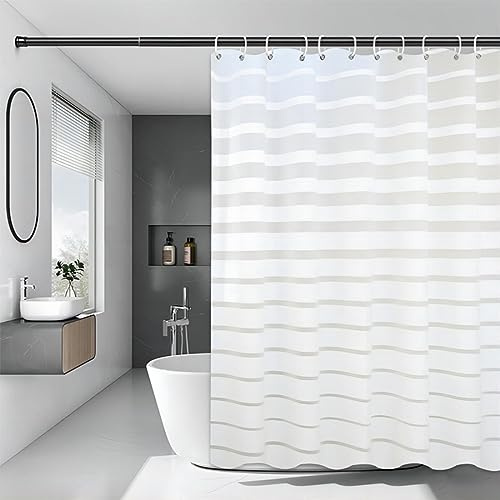 Chenbing Art Duschvorhang 120x190cm Modern Bedruckte Duschvorhänge Wasserdichter Polyester Stoff Anti Schimmel Badevorhang für Badewanne Badezimmer ohne Bohren mit ösen und 12 Duschringen