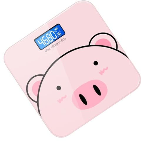 Báscula de personas, báscula digital | Báscula personal digital, balanza de peso inteligente | Báscula corporal de carga USB de dibujos animados, balanza automática para mujeres y hombres