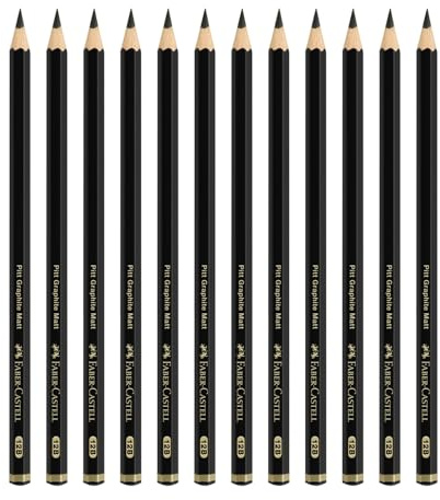 Faber-Castell - Bleistifte Pitt Graphite Matt 10B, 12 Stück | Extra matte Zeichenstifte für Skizzen, Zeichnungen und kontrastreiche Kunstwerke