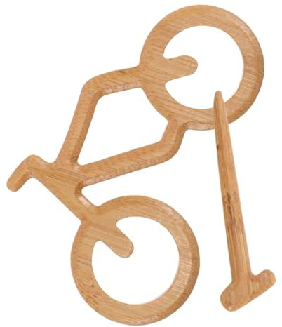 OSOLADY Broche Bois Créative Forme De Vélo Pour Cyclistes Accessoire Portable Pour Vêtements Chapeaux Et Décoration Esthétique Unique