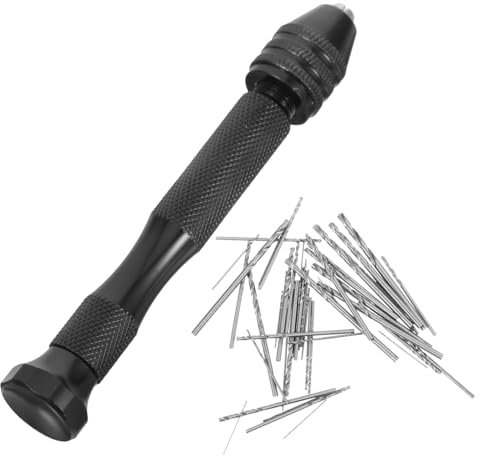 NUOBESTY Trapano Manuale Con Punte Da Trapano Di Perforatrice Per Metallo Plastica e Utensili Di Precisione Per Lavori Manuali