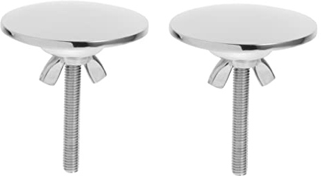 Tofficu 2pcs Sink Hole Cover for Kitchen and Washbasin Decorative Faucet Hole Plug with Threaded Easy Installation Water Leak Stopper