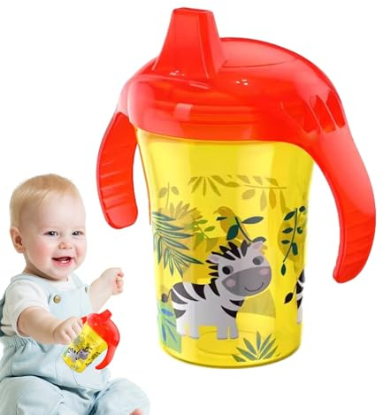 Générique Bbbabeslk Drinking Cup - Learning | Spill-proof for Training Duckbeak Water Cup with 2 Handles, Al Supplies