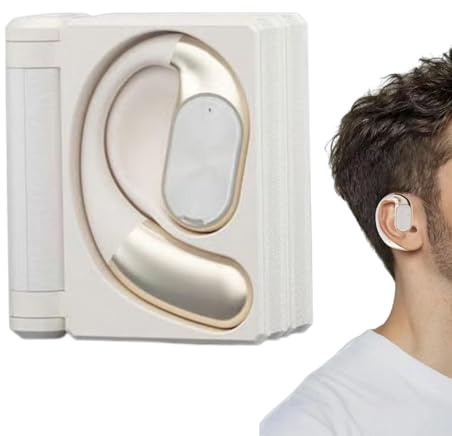 Generico Auricolari Over Ear,Cuffie Impermeabili | Auricolari Wireless Per Telefono Con Antirumore E Custodia Pieghevole Doppia - Per Casa, Studio, Sport, Allenamento, Palestra, Lavoro, Musica