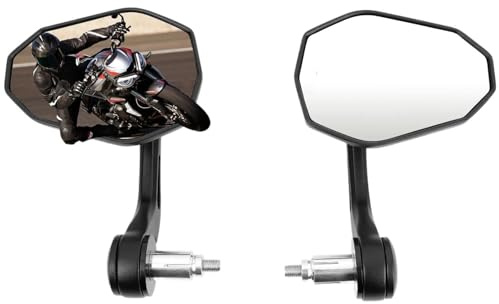 Espejos Laterales Motocicletas Universal 7 8 Pulgadas 22 Mm Manillares Espejo Lateral Motocicleta Manillar Espejos Finales