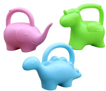 SZLIFE 3X Annaffiatoio a Forma di Animale per Bambini, 1,5 l, Decorazione per Ragazzi e Ragazze, Attrezzi da Giardinaggio per Bonsai da Giardino