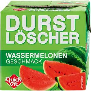 24 Packungen a 500ml Durstlöscher Wassermelone mit Strohhalm Melone
