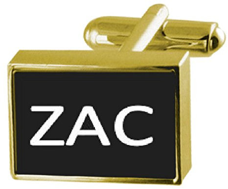 Zac Manschettenknöpfe, mit Gravur, goldfarben