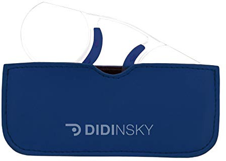 DIDINSKY Lunette Loupe sans Branche pour hommes et femmes. Lunettes de vue pour hommes et femmes vintage pour presbyte. Indigo +2.5 – POMPIDOU