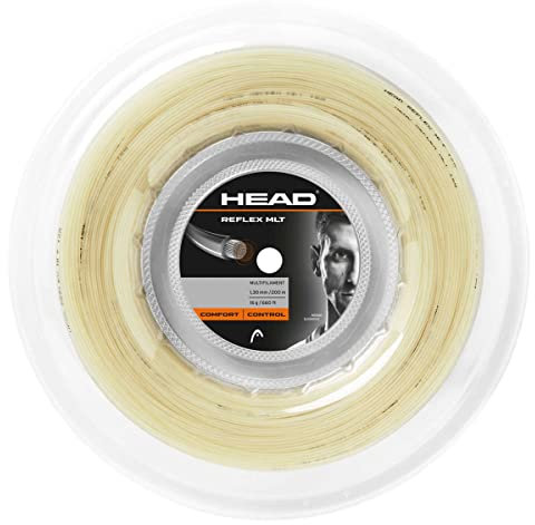 HEAD Reflex Mlt Rolle 200M Tennis-Saite, Natural, 1.40 Mm / 15 g