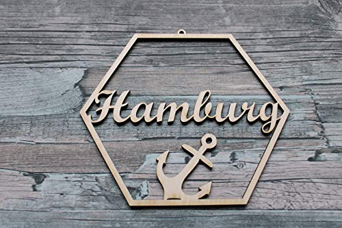 Türkranz personalisiert mit Wunschname zur Geburt, Hochzeit oder Dekoration Namenskranz für Tür Wand Kinderzimmer Wohnzimmer Bad Anker