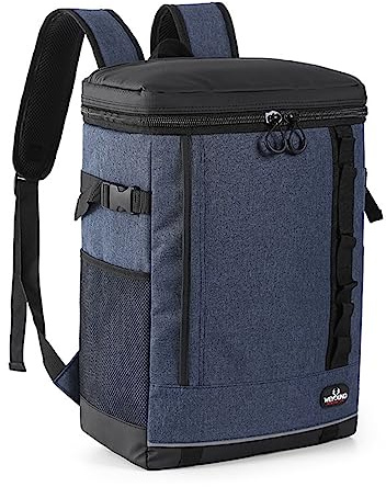 AUXDIQ Mochila Nevera Térmica Mochila de Almuerzo Impermeable Portatil Bolsa Refrigeradora para Playa Picnics Camping 24L