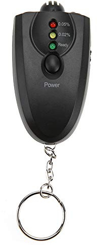 ANKROYU Alcoholímetro De Alcohol Con Llavero Negro LED, Probador De Alcohol Portátil Con Función De Linterna Adecuado Para Uso Personal Y Profesional Probador De Alcohol Con Llavero