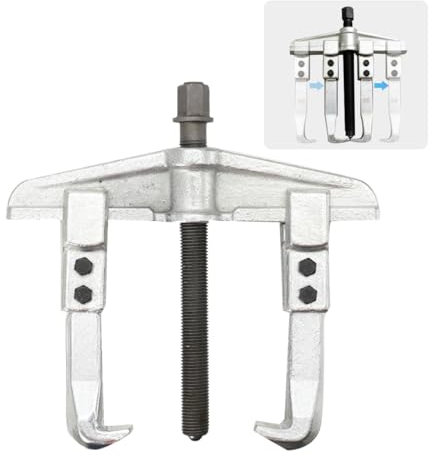 COYWEH Abzieherwerkzeug, 2-armig, Querträger Länge ca. 160mm 45 Kohlenstoffstahl, Einstellbarer Ausbau Professioneller Werkzeug Pumpenriemenscheiben Abzieher (6 Zoll)