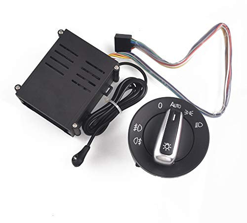 ZIxmix Car Headlight Switch Auto Chrom Lichtschalter Auto Lampe Sensor Licht/Passend for VW Golf 4 MK4 Headlight Switch