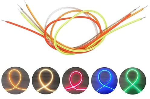 3 Stücke DC3V 300mm LED Filament Edison-birne Lampe Teile Led-lampe COB Flexible Filament Glühlampen Licht Zubehör Dioden DIY,Blau,3V 3St