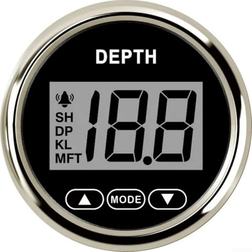 PETSTIBLE Depth Detection Instruments And Meters, Yacht Fishing Diving Artifact Depth Gauge, Suitable For Fishing On Boats And Yachts(gray)