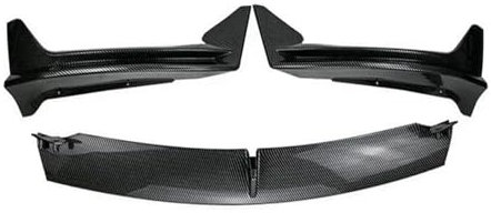 Front Spoiler Lippe Für Modell 3 2017-2023 Auto Front Spoiler Frontschürze Lip Spoiler Körper Kit Unteren Stoßfänger Diffusor Schutz Trim Abdeckung(Carbon Pattern)
