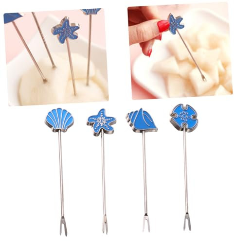 CHICAMPERA 2sets Creative Cake Forks Fruit Forks Wedding Banquet Supplies Elegant Party Tableware