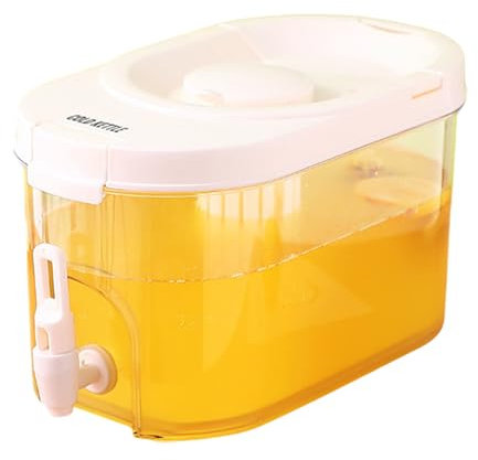 QOKLIYUI Water Container with Tap for Making Teas and Juices ABS Plastic Water Dispenser with Tap Mud Kitchen Water Dispenser, B, 4L