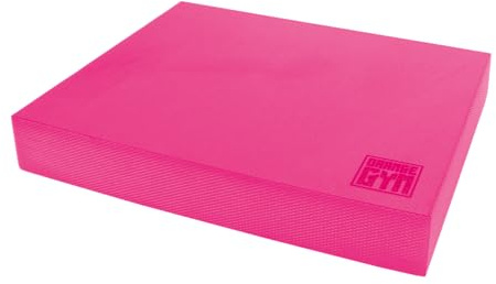 Orange Gym Balance Pad - 38x32,5x6 cm - Rosa - Balance Kissen für Ganzkörpertraining - Sportgerät für zu Hause - Training von Rumpfstabilität, Muskeln, Gleichgewicht und Koordination