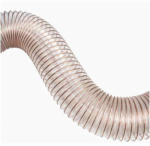COYOUCO PU-Staubsammelschlauch, 150 Mm ID, 1 M Länge, Flexibler Transparenter Staubsaugerschlauch Für Industrielle Entstaubung,0.63mm