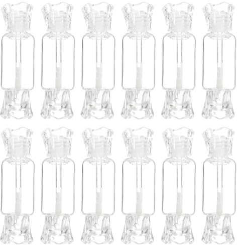 Didiseaon 12 Tubos Transparentes para Brillo de Labios de Plástico 7.6X1X1Cm Ligeros y Portátiles para DIY y Viaje