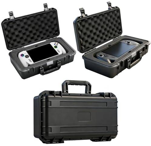 JYGamhanbil Carrying Case Waterproof Bag Cover for ASUS ROG Xbox Ally X 7 | Large Capacity Storage Case Hard Shell Professional Bag for ROG Xbox Ally Gaming Handheld Console Dock,Power Cord,Accessories