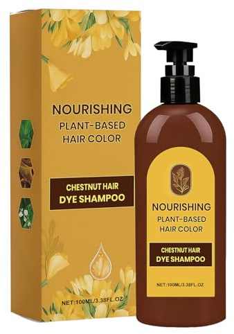 Shampoo Colorant Capillaire | 100ml Teinture Pour Cheveux Naturelle Douce Et Nourrissante | Coloration pour Hommes et Femmes - Pour Adolescents et Adultes, et Amis, Idéal pour Types de Cheveux