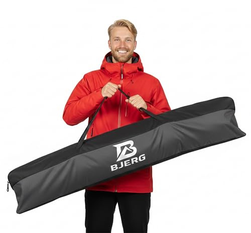 Vov.Vov BJERG Skitasche wasserdichte Ski Tasche, Hülle & Cover aus Cordura 600D, robuste Ski Transporttasche für 150–160 cm oder 170–180 cm ski skitaschen Made in Europe