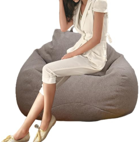Fundas Para Saco De Frijoles 90x110 Cm Protector De Sofá Lavable De Algodón
