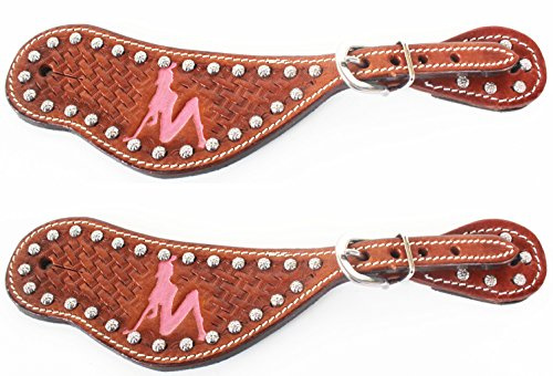 CHALLENGER Horse Western Riding Cowboy Boots Leather Spur Straps Tack 7425